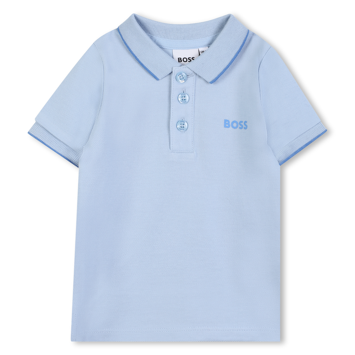 BOSS Polo met korte mouwen - Persia Blue