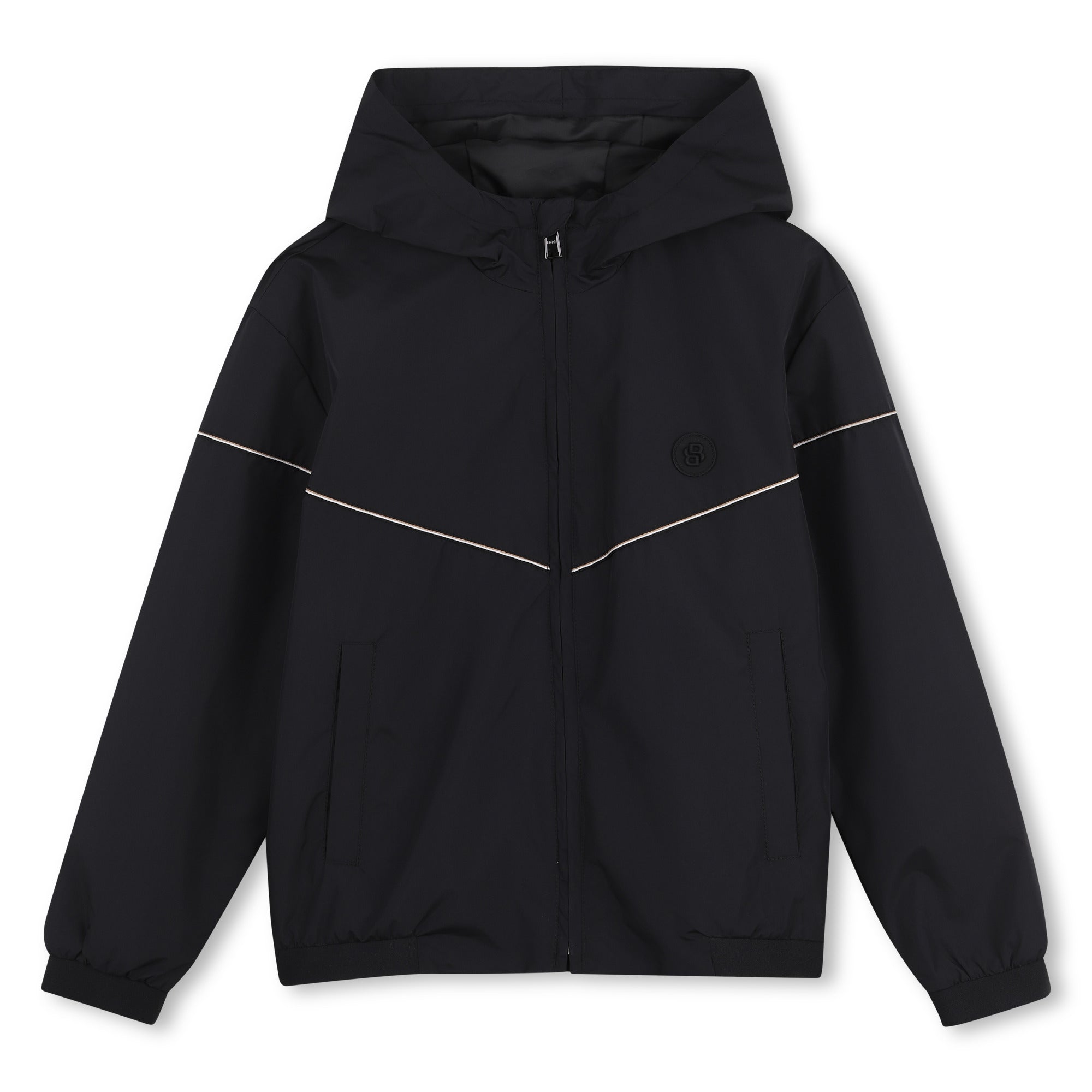 BOSS Jas met capuchon Black