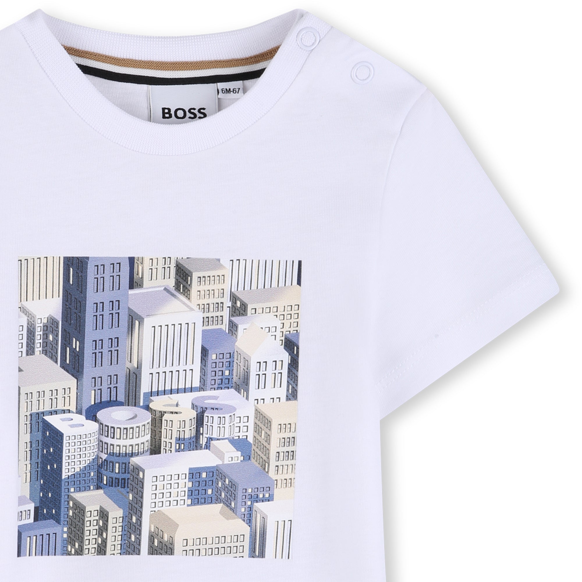 BOSS T-shirt met korte mouwen Blanc - foto 3