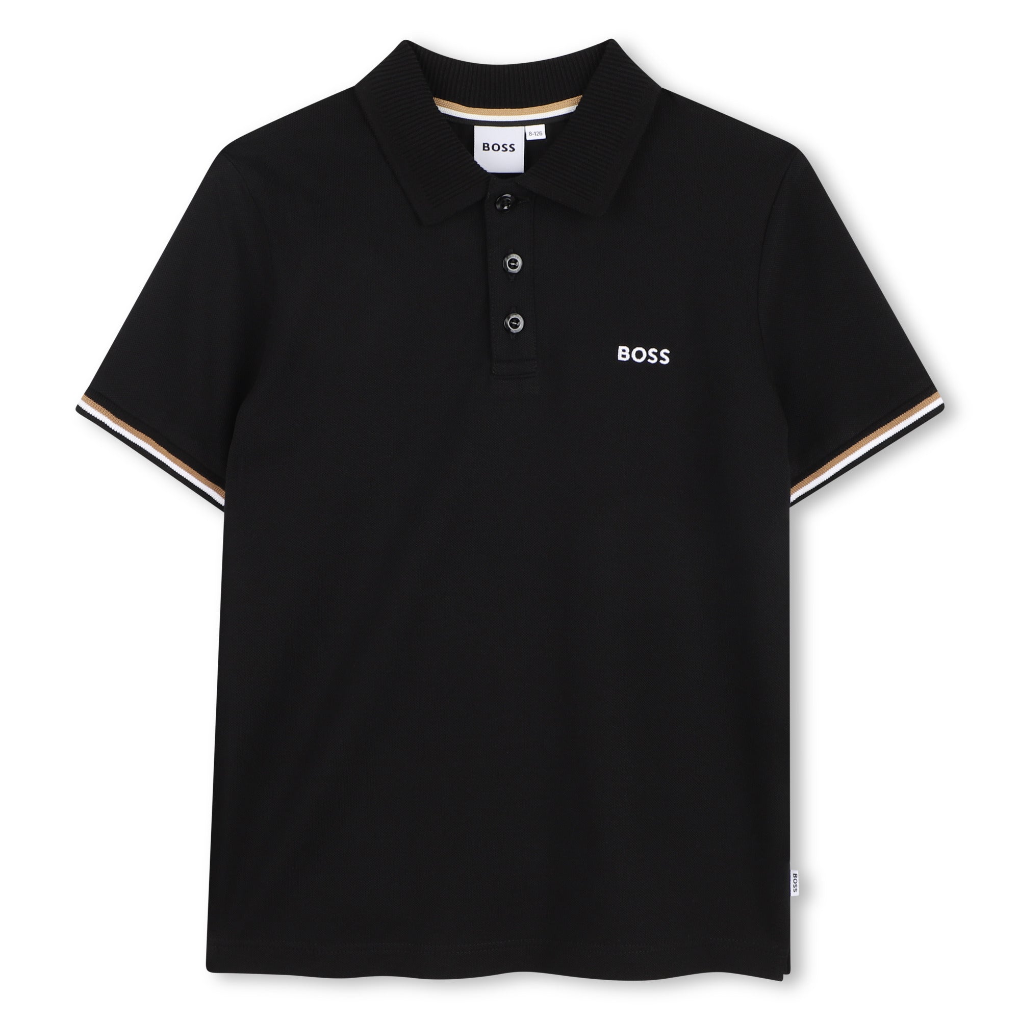 BOSS Polo met korte mouwen Black