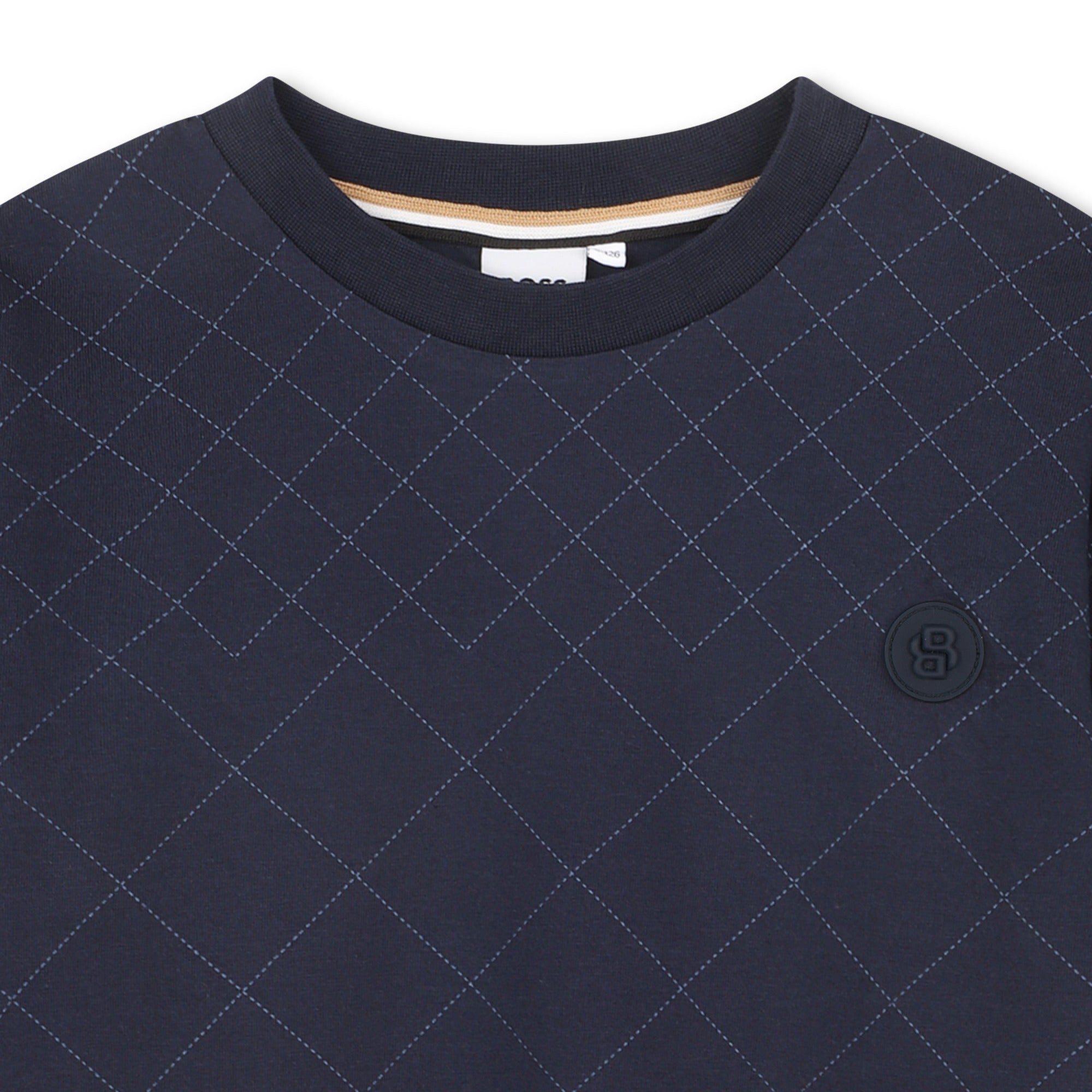 BOSS T-shirt met korte mouwen Bleu Cargo detail