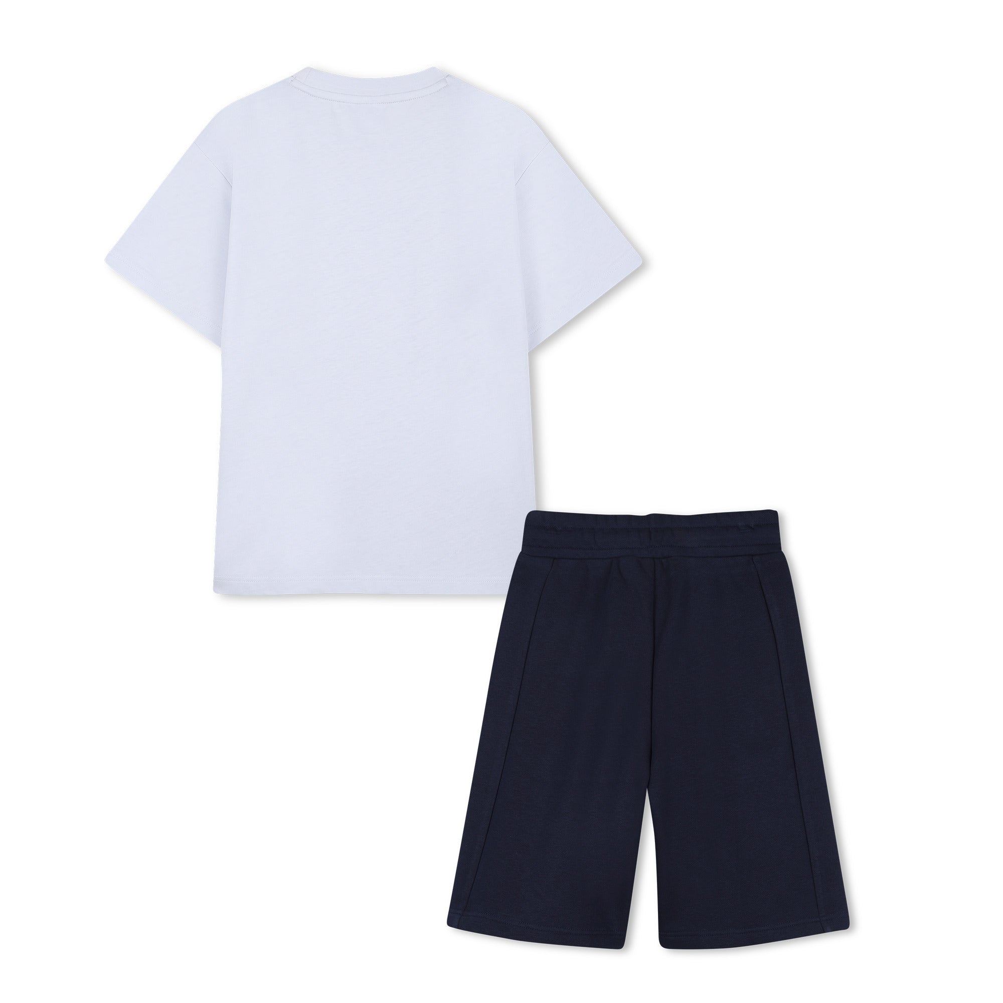 BOSS Set T-shirt + bermuda Bleu Tendre achterkant