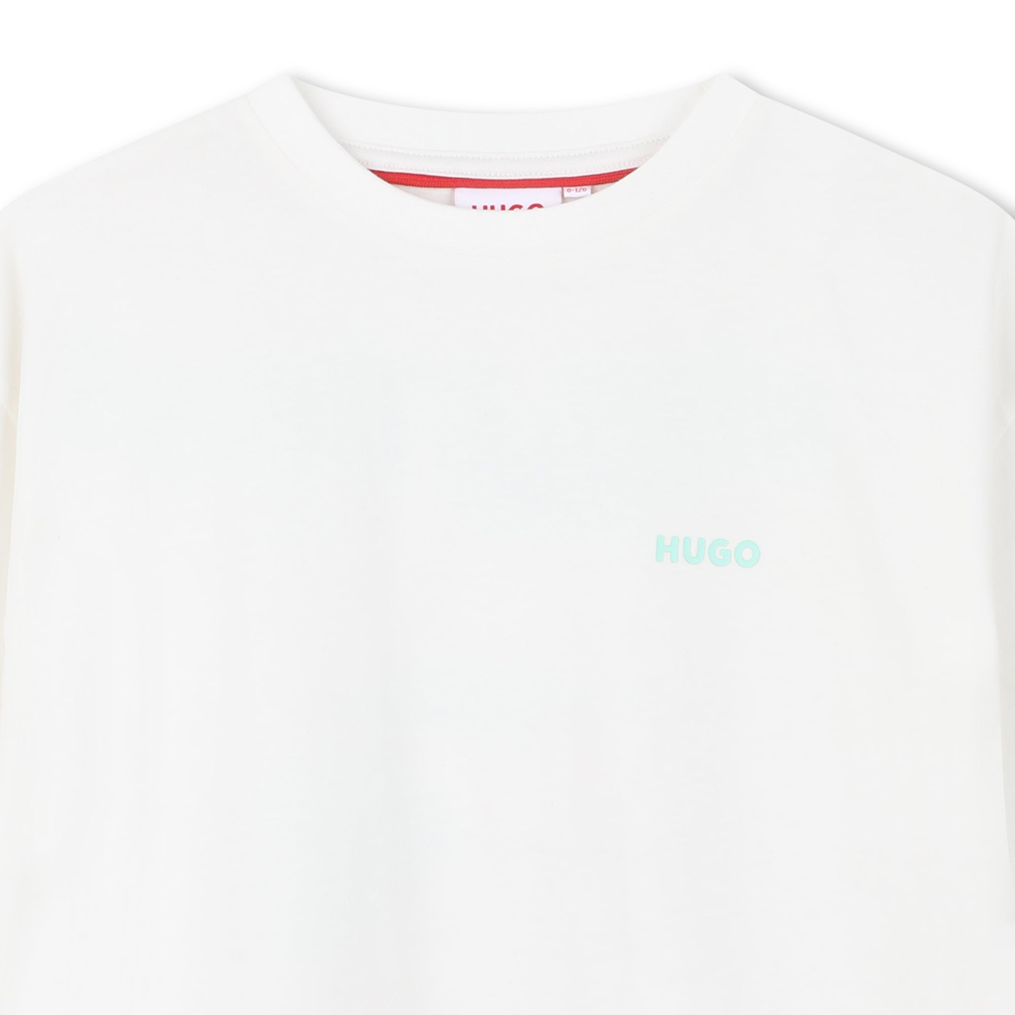 HUGO T-shirt met korte mouwen Natural detail