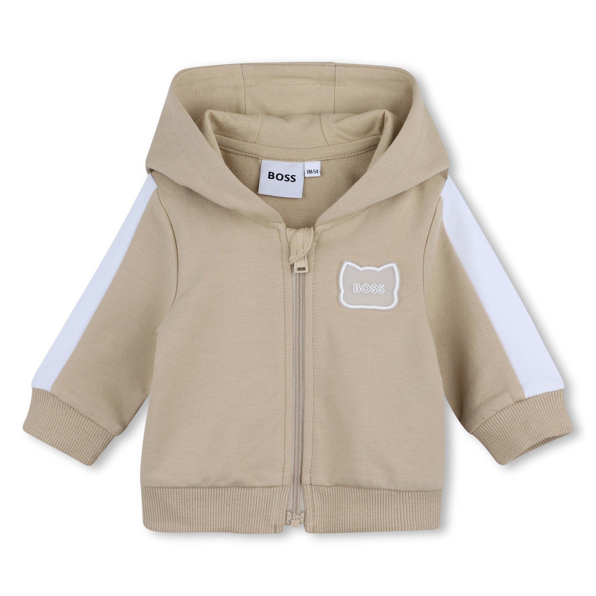 BOSS Set T-shirt + broek + vest Sand detail