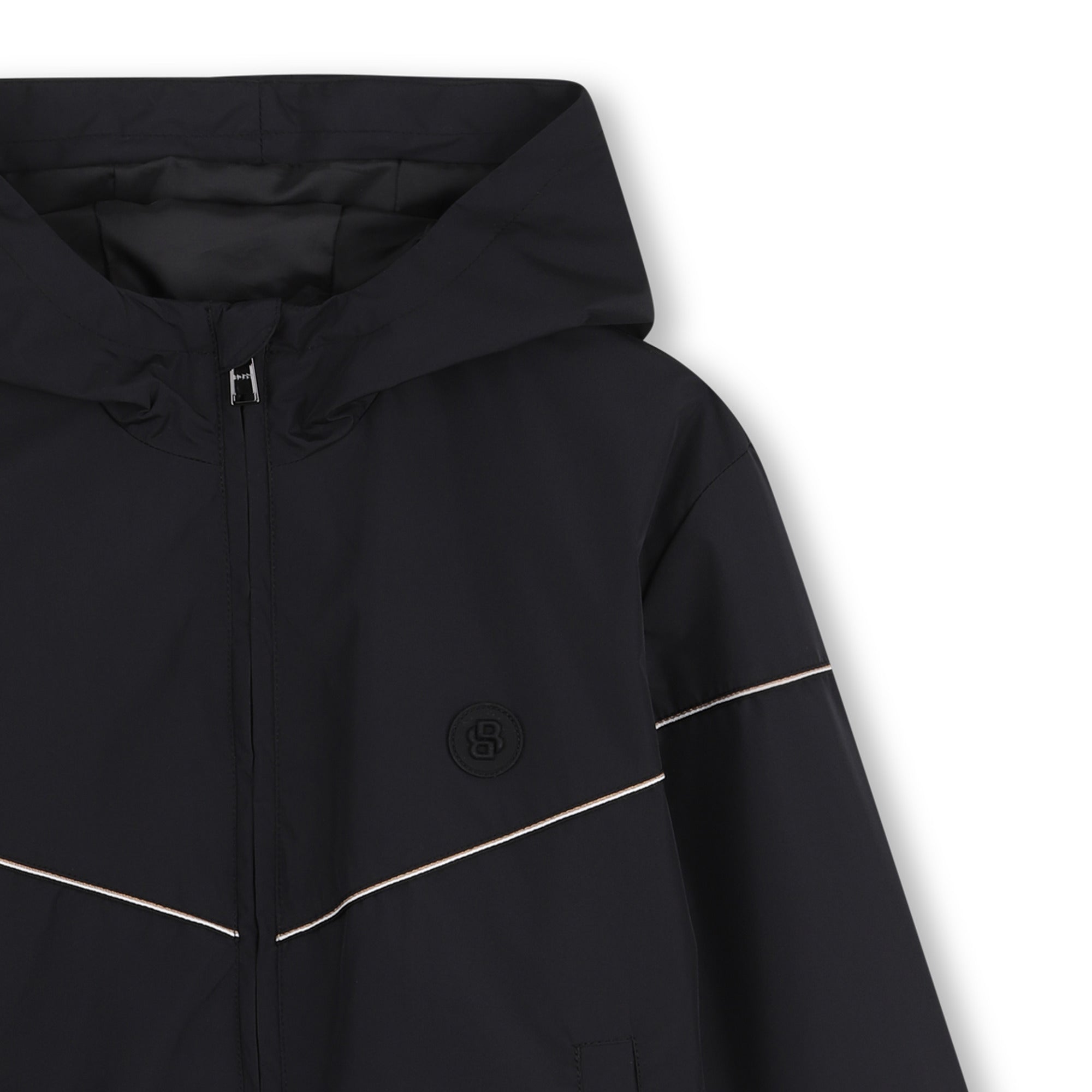 BOSS Jas met capuchon Black detail