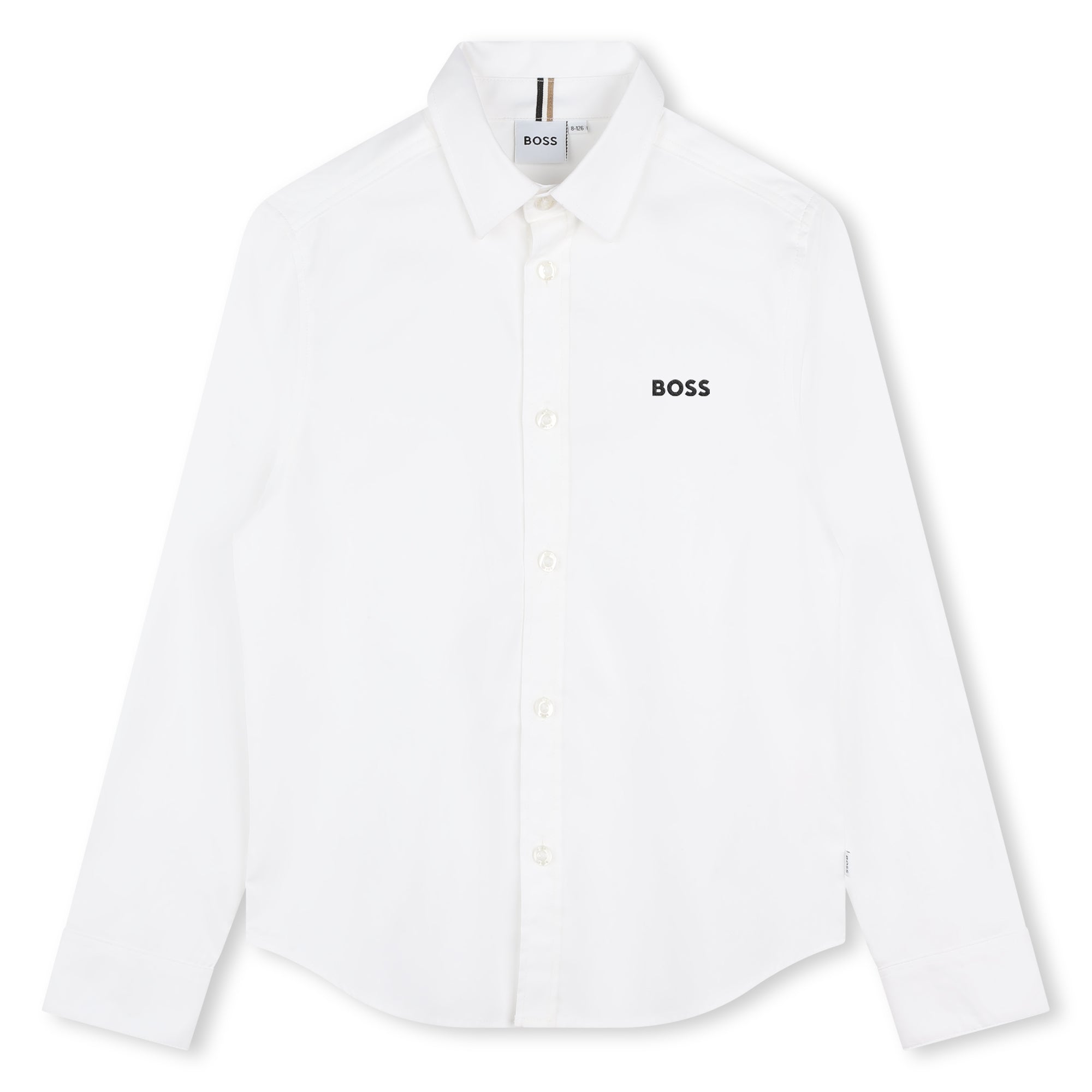 BOSS Overhemd met lange mouwen Blanc Noir