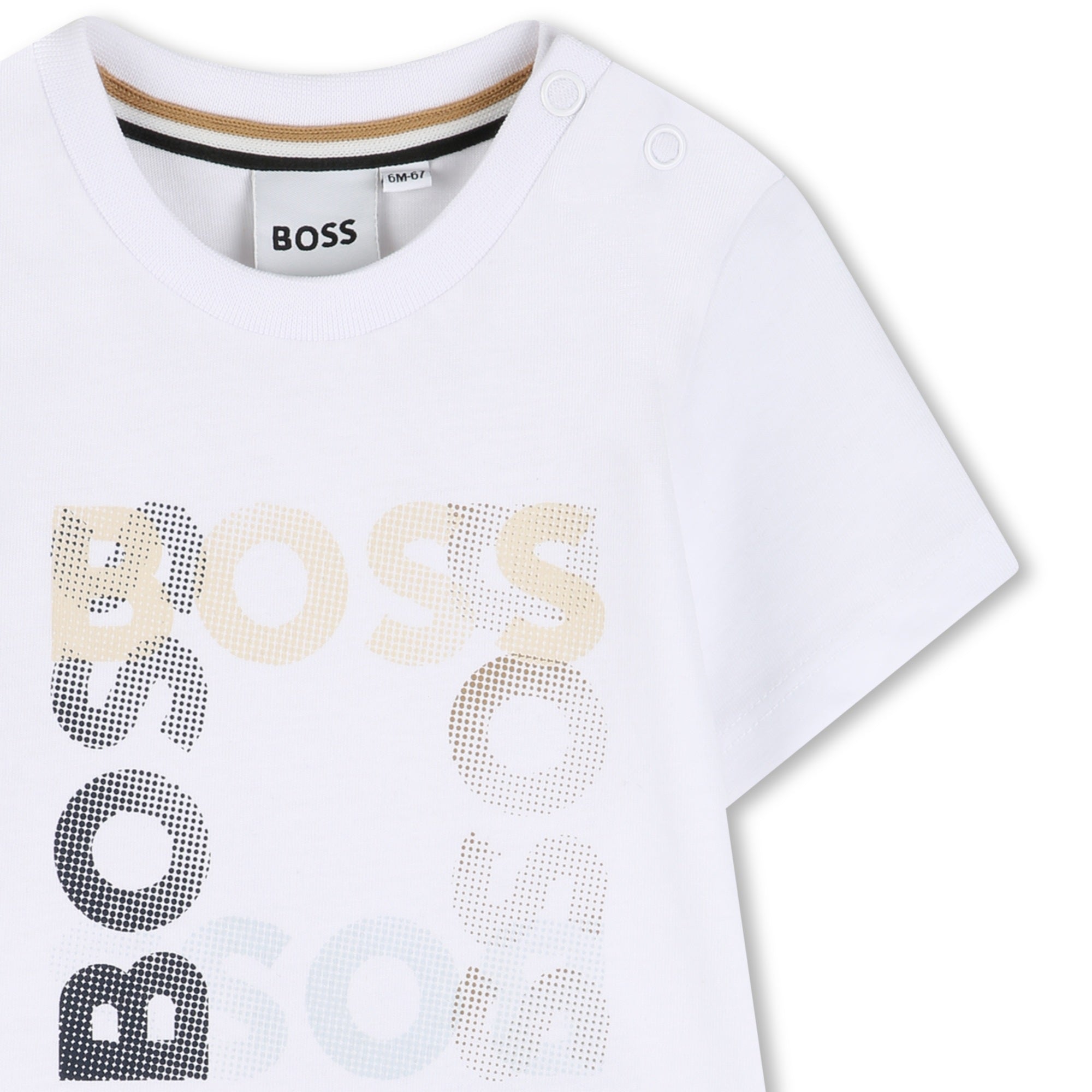 BOSS T-shirt met korte mouwen Blanc - foto 3
