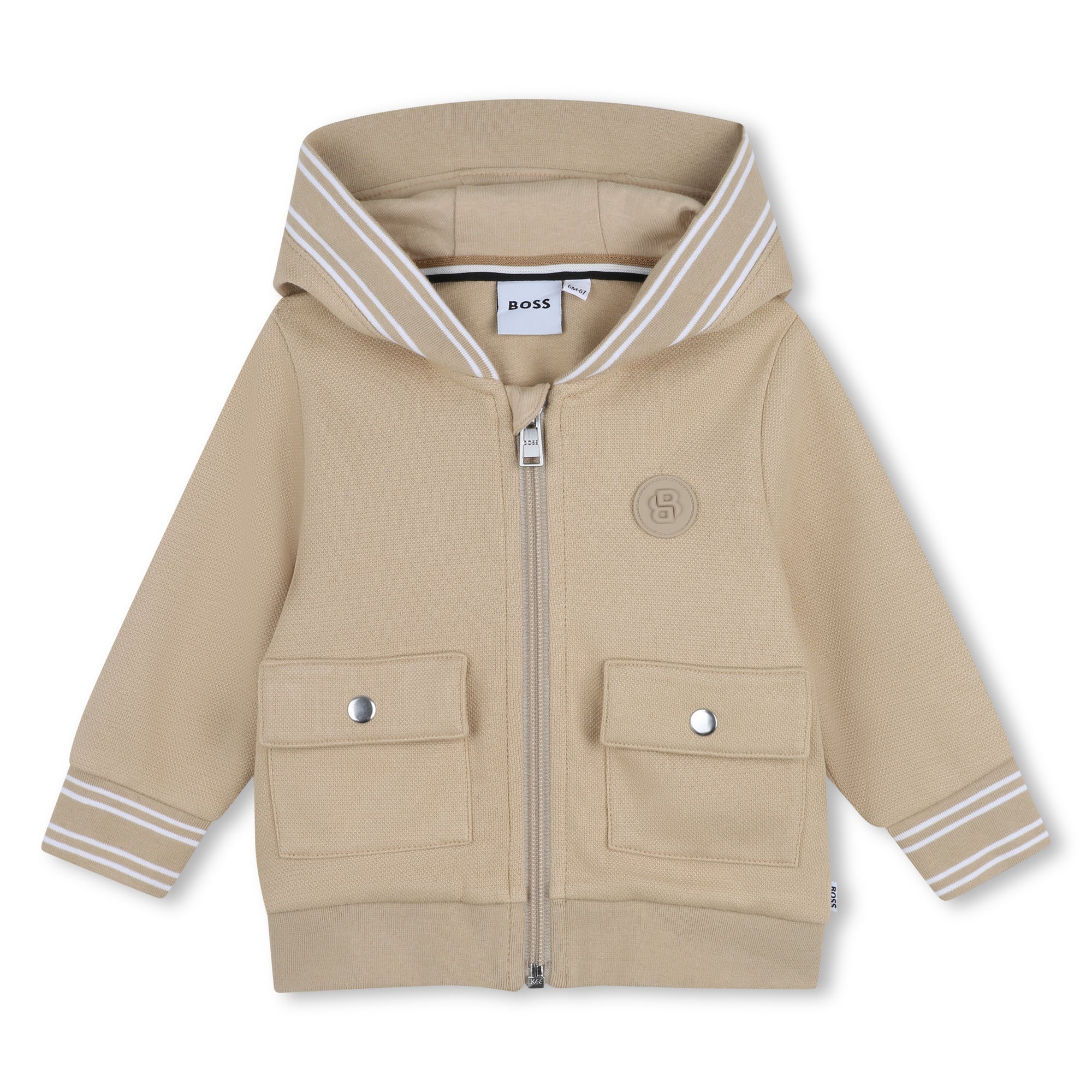BOSS Vest met capuchon Sand