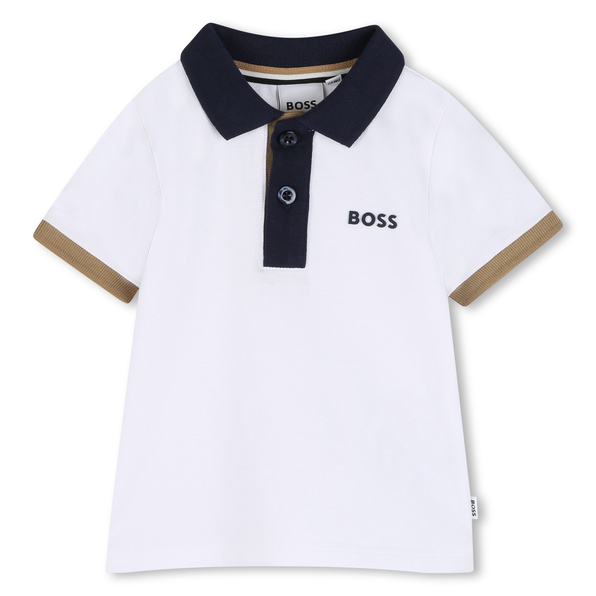BOSS Polo met korte mouwen Blanc
