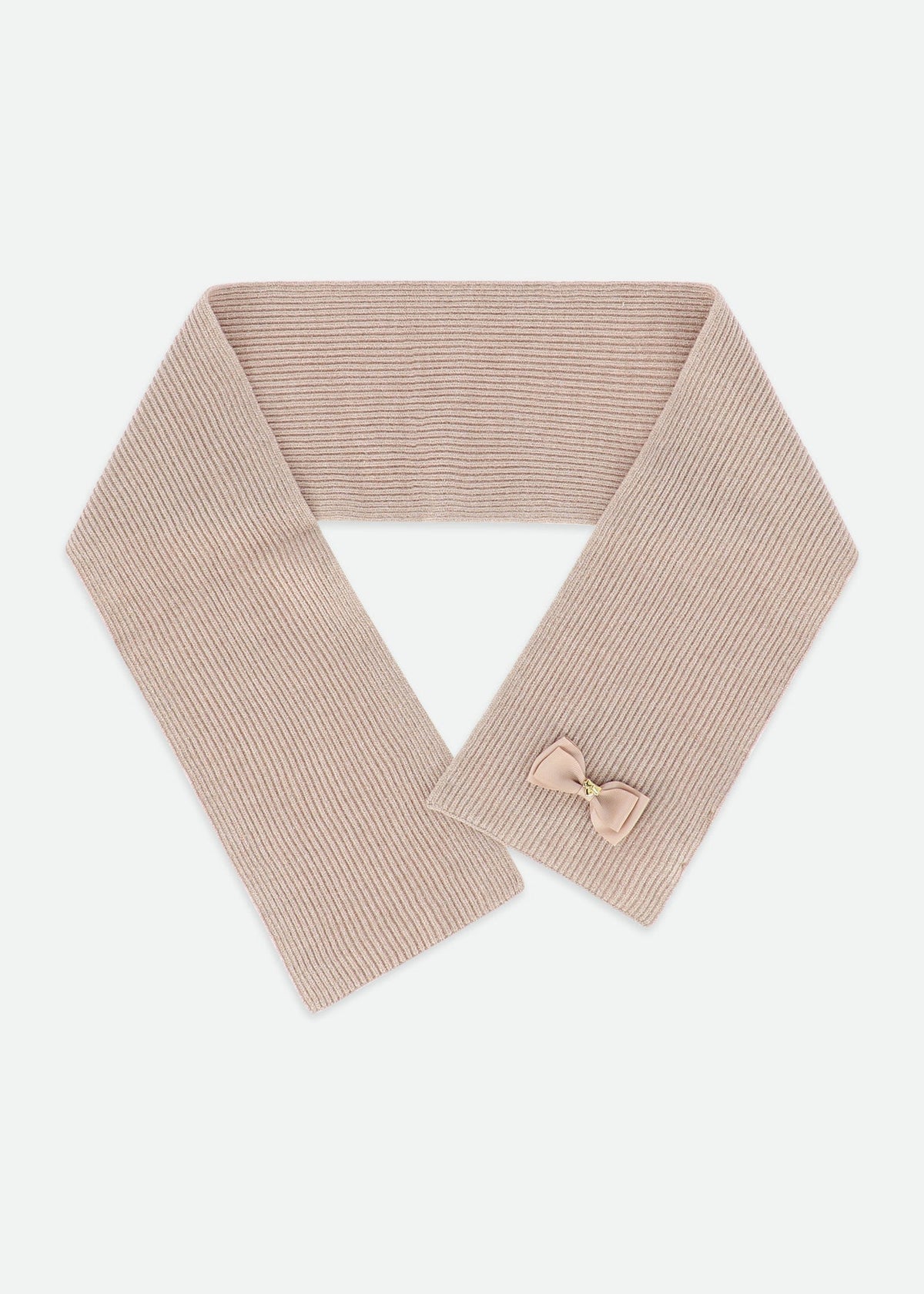 Angel's Face Bianca geribbelde sjaal zandbeige – designer kinderkleding | Niñoz Almere