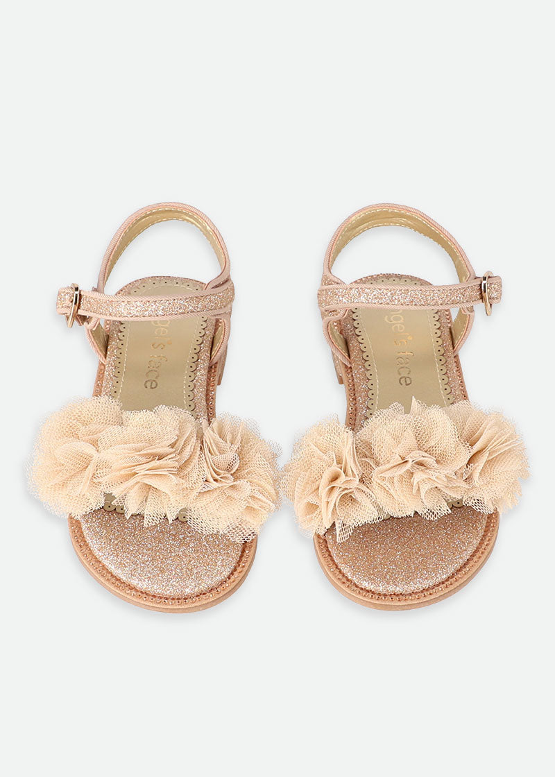 Angel's Face Carmen corsage sandalen rose gold – designer kinderkleding | Niñoz Almere