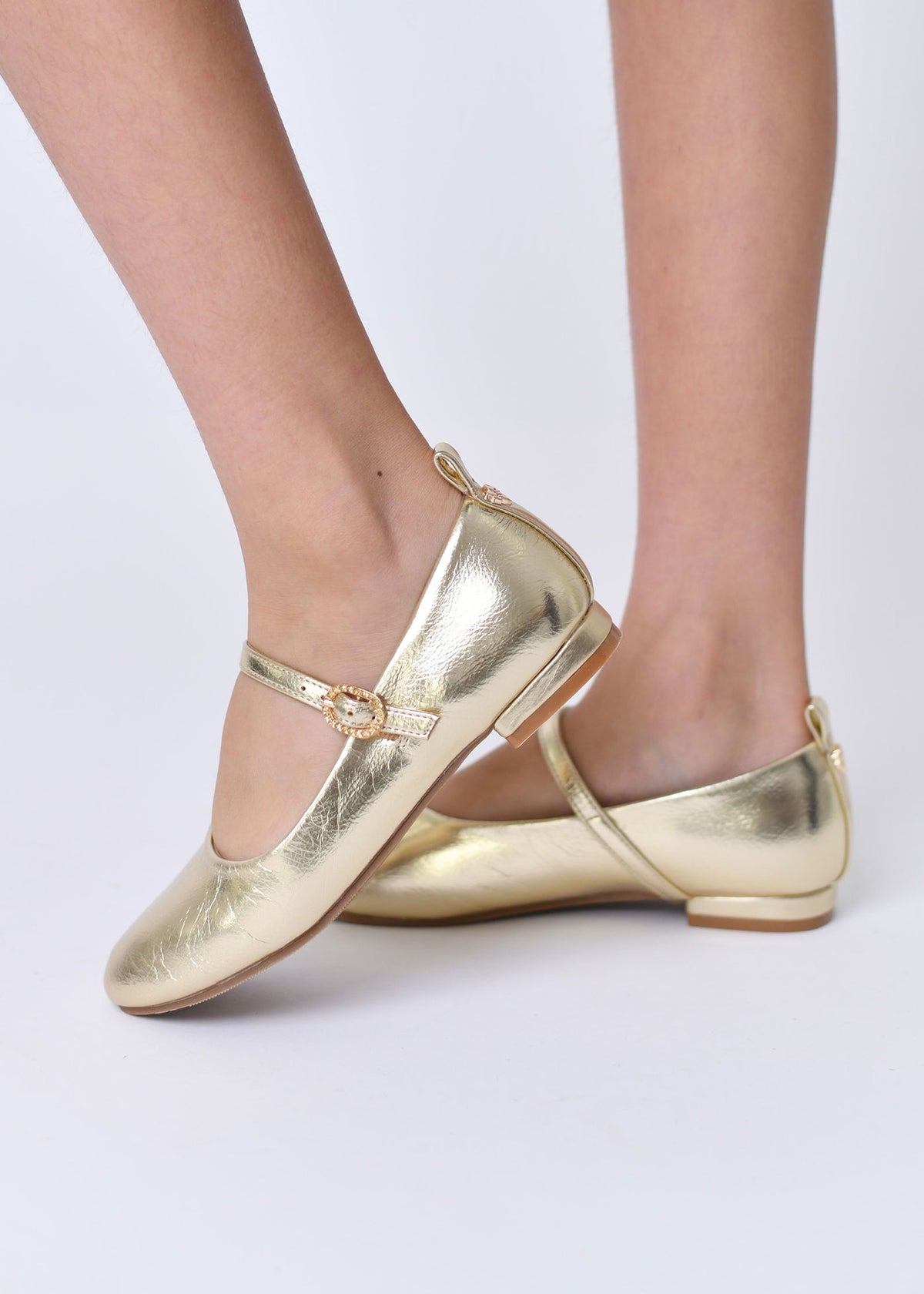 Angel's Face Esme metallic schoentjes goud – designer kinderkleding | Niñoz Almere