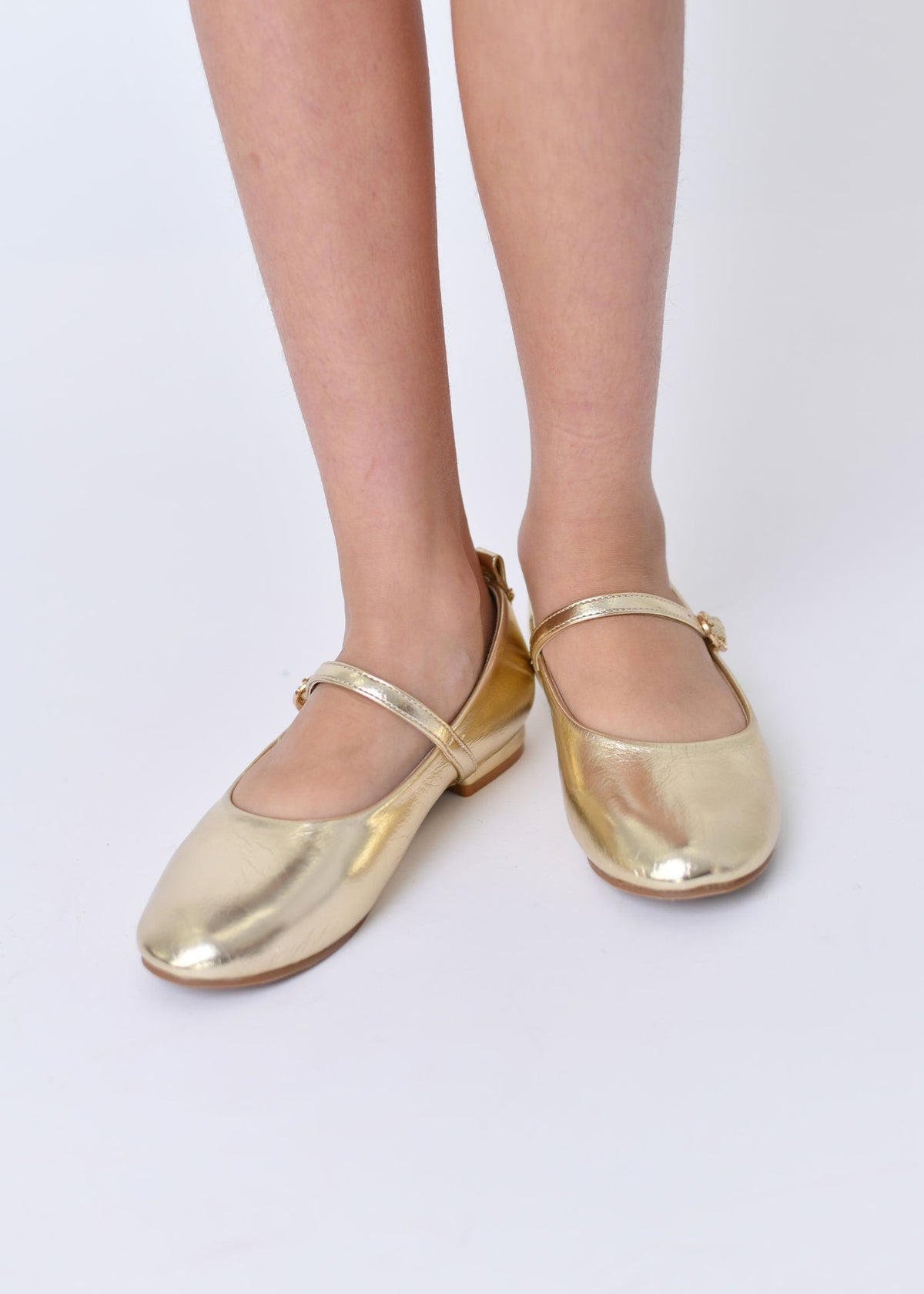 Angel's Face Esme metallic schoentjes goud – designer kinderkleding | Niñoz Almere