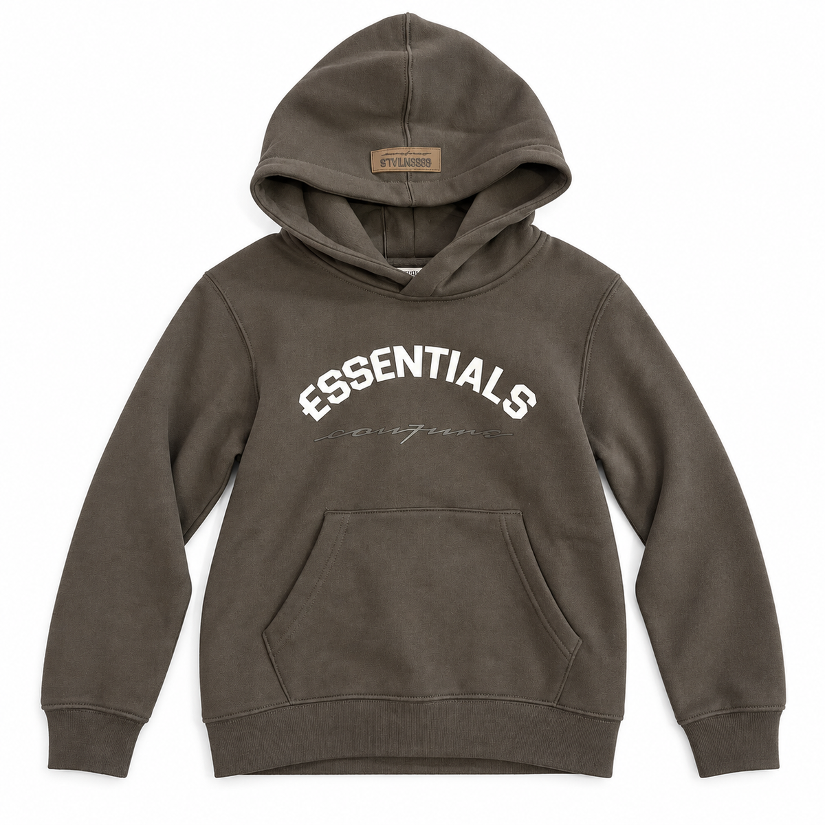 Essentials Cou7ure kids Curve joggingpak donkergrijs – hoodie met boogprint | Ninoz Almere