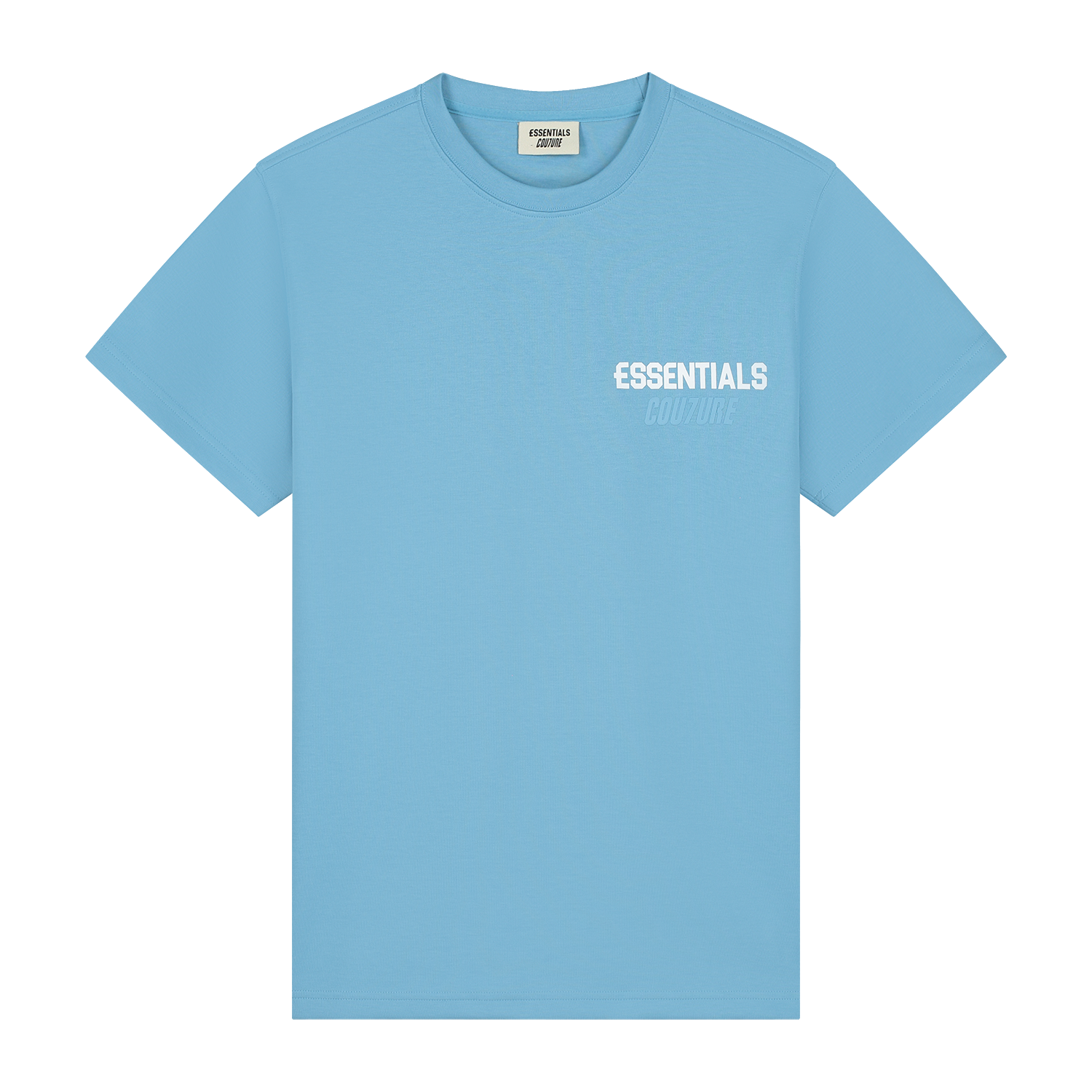 Essentials Couture zomerset in blauw — shirt, in kindermaten en volwassen maten | Niñoz Almere