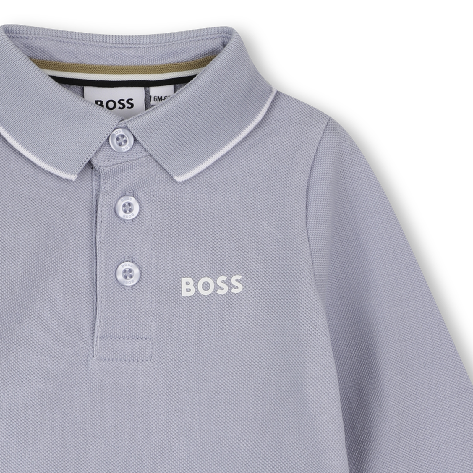 BOSS Polo Lange Mouwen - Licht Blauw – foto 3 – Niñoz Almere