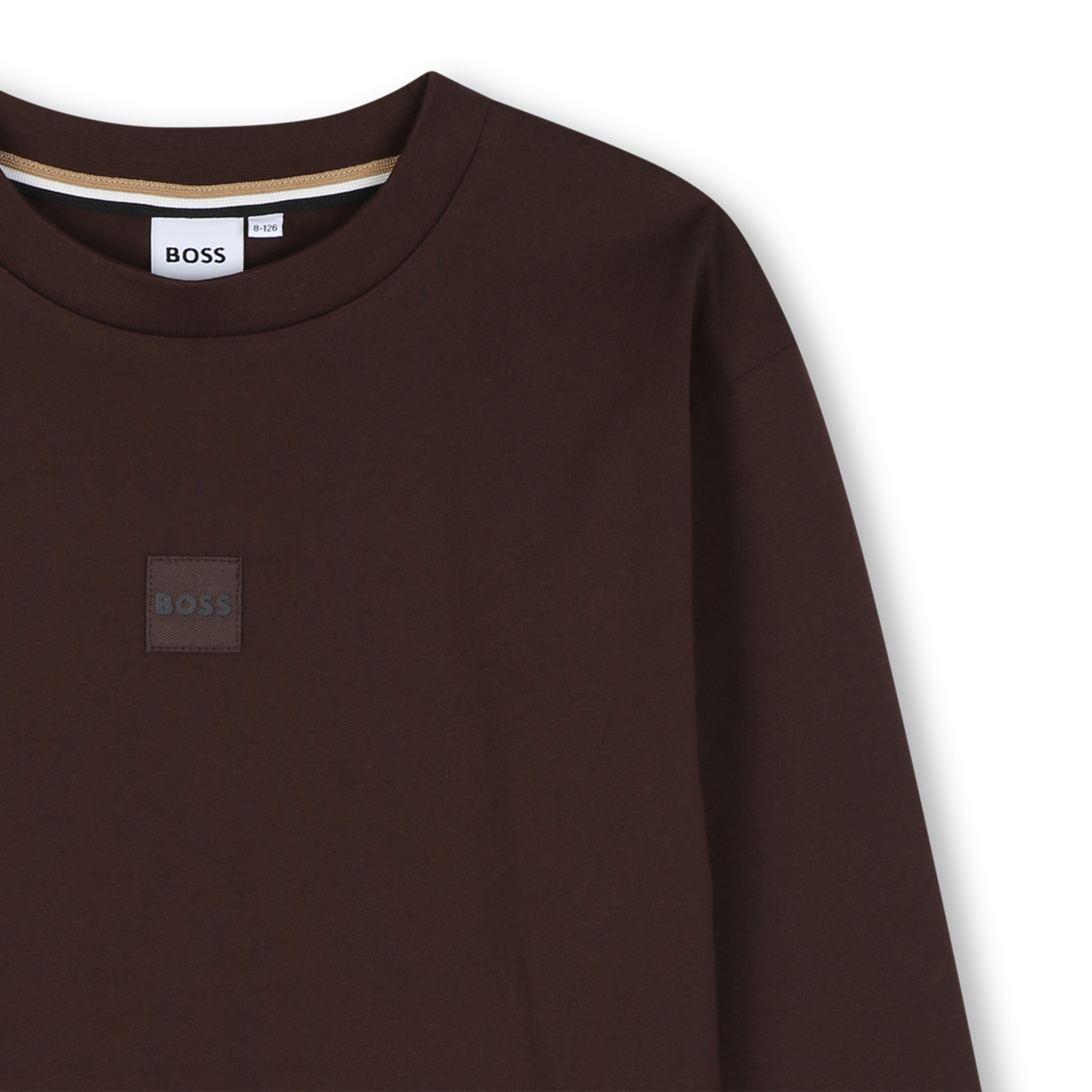 BOSS T-Shirt Lange Mouwen - Bruin – foto 3 – Niñoz Almere