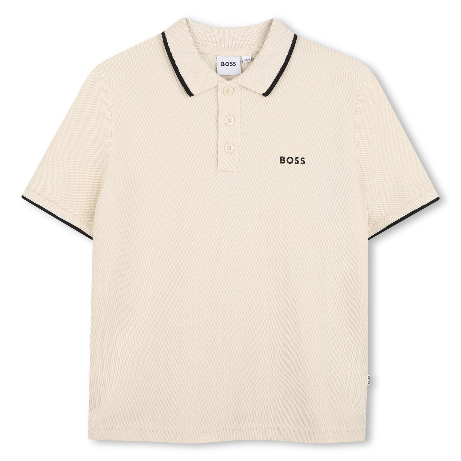 BOSS Polo Met Korte Mouwen - Zand – foto 1 – Niñoz Almere