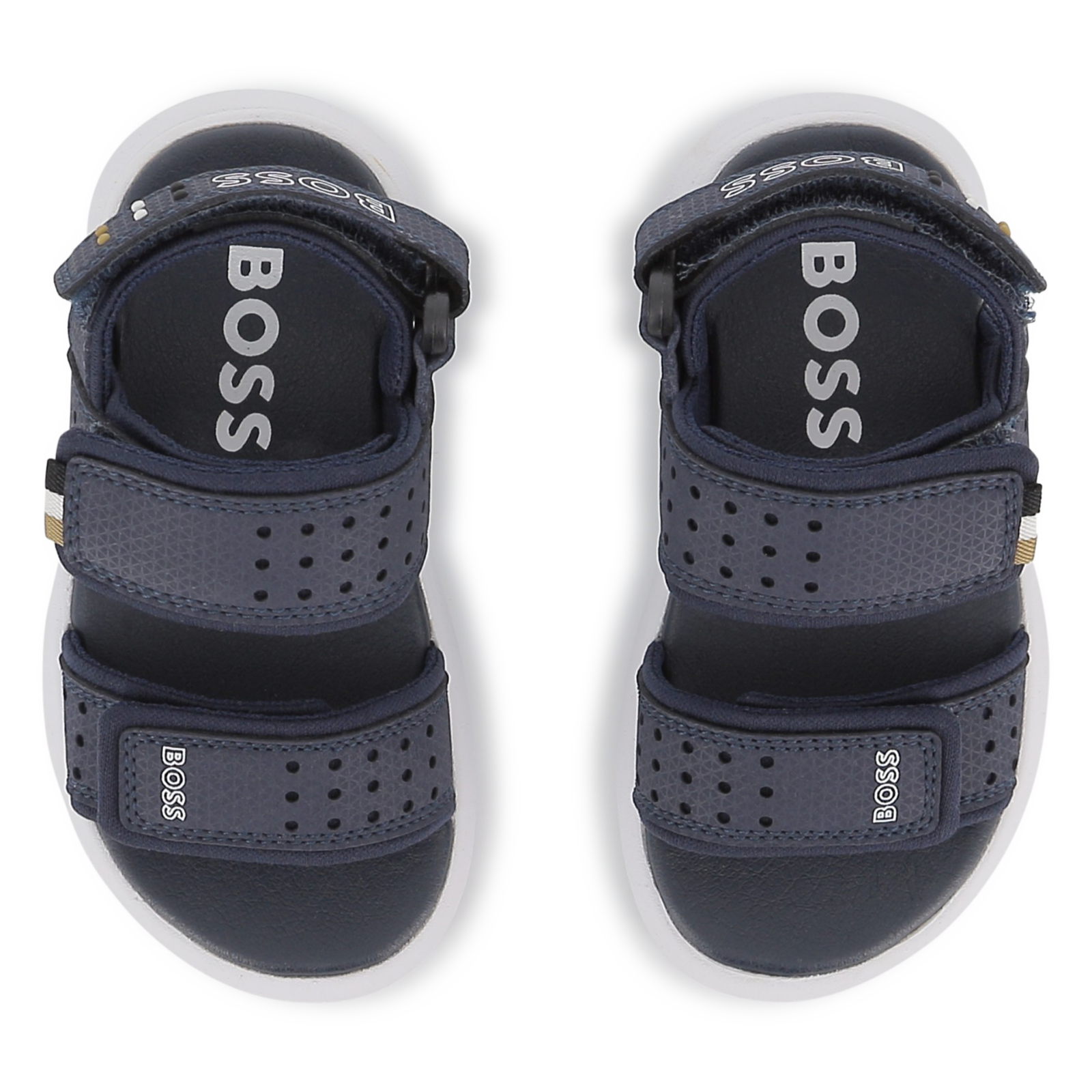 BOSS sandalen jongens marineblauw detail - Niñoz Almere