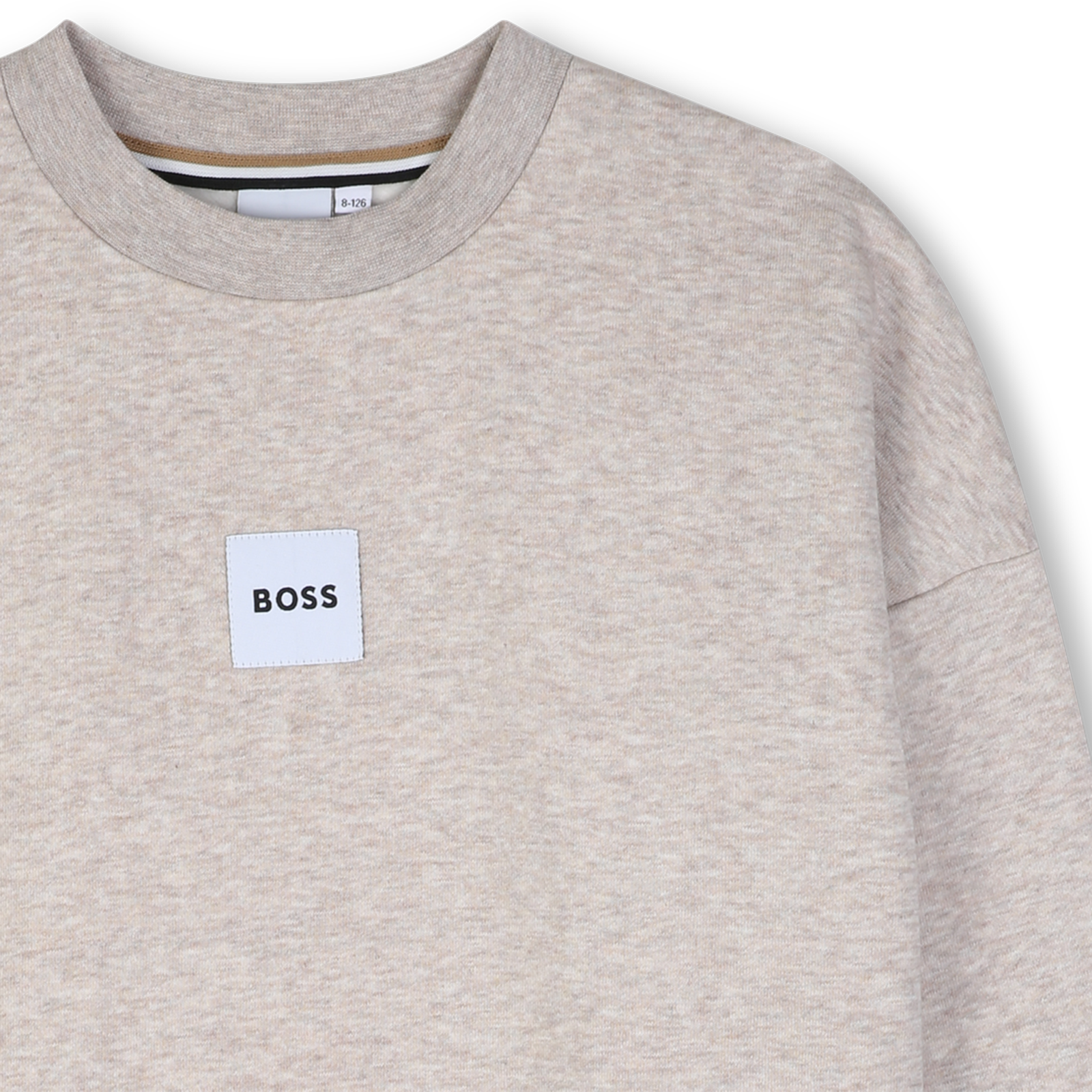 BOSS Sweater - Gemeleerd Ecru – foto 3 – Niñoz Almere