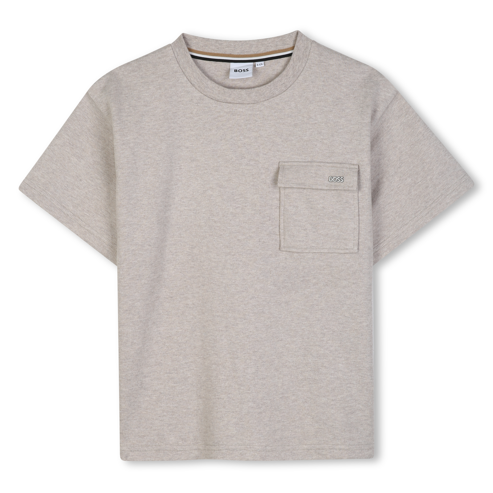 BOSS T-Shirt Korte Mouwen - Gemeleerd Ecru – foto 1 – Niñoz Almere