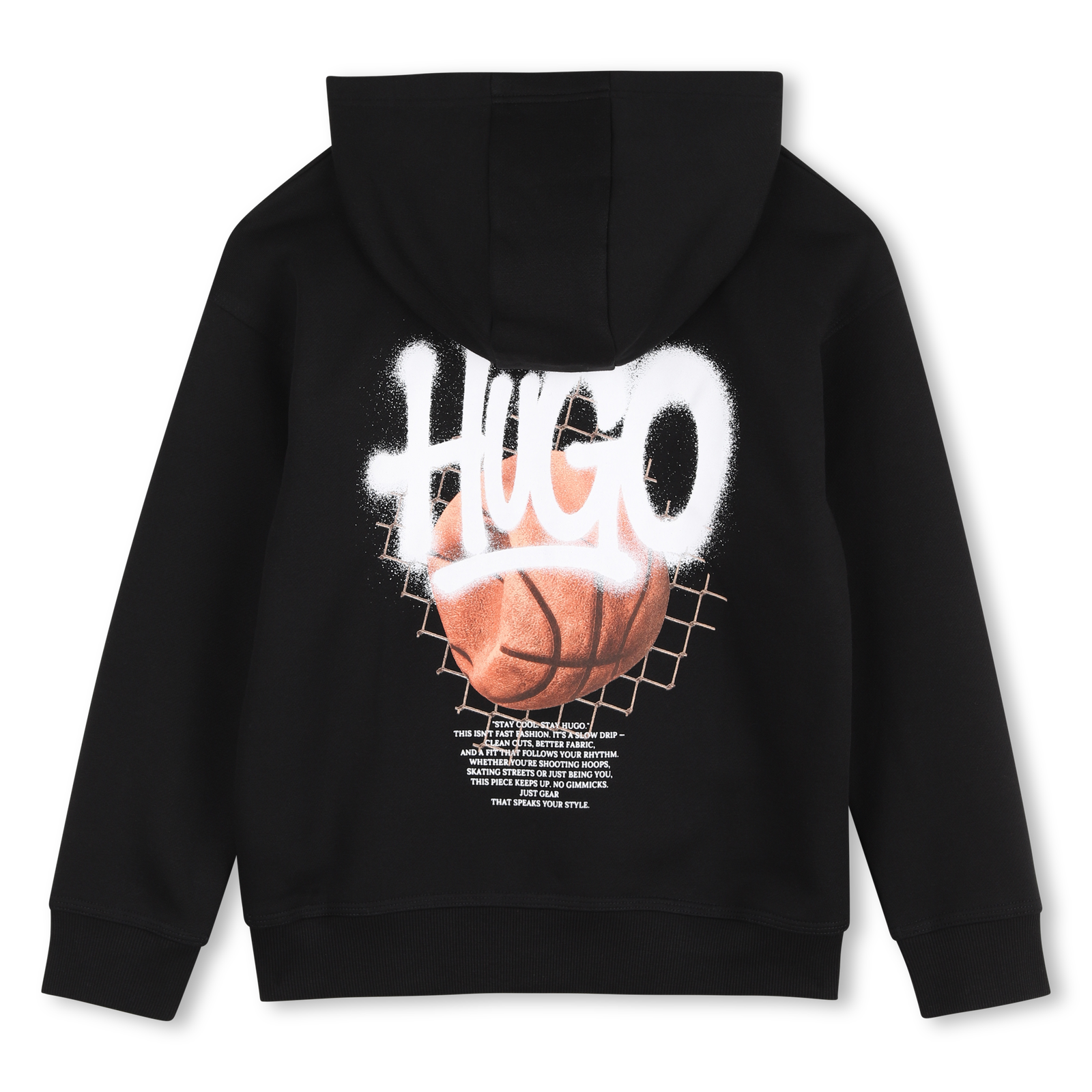 HUGO Sweater Met Kap - Zwart – foto 2 – Niñoz Almere