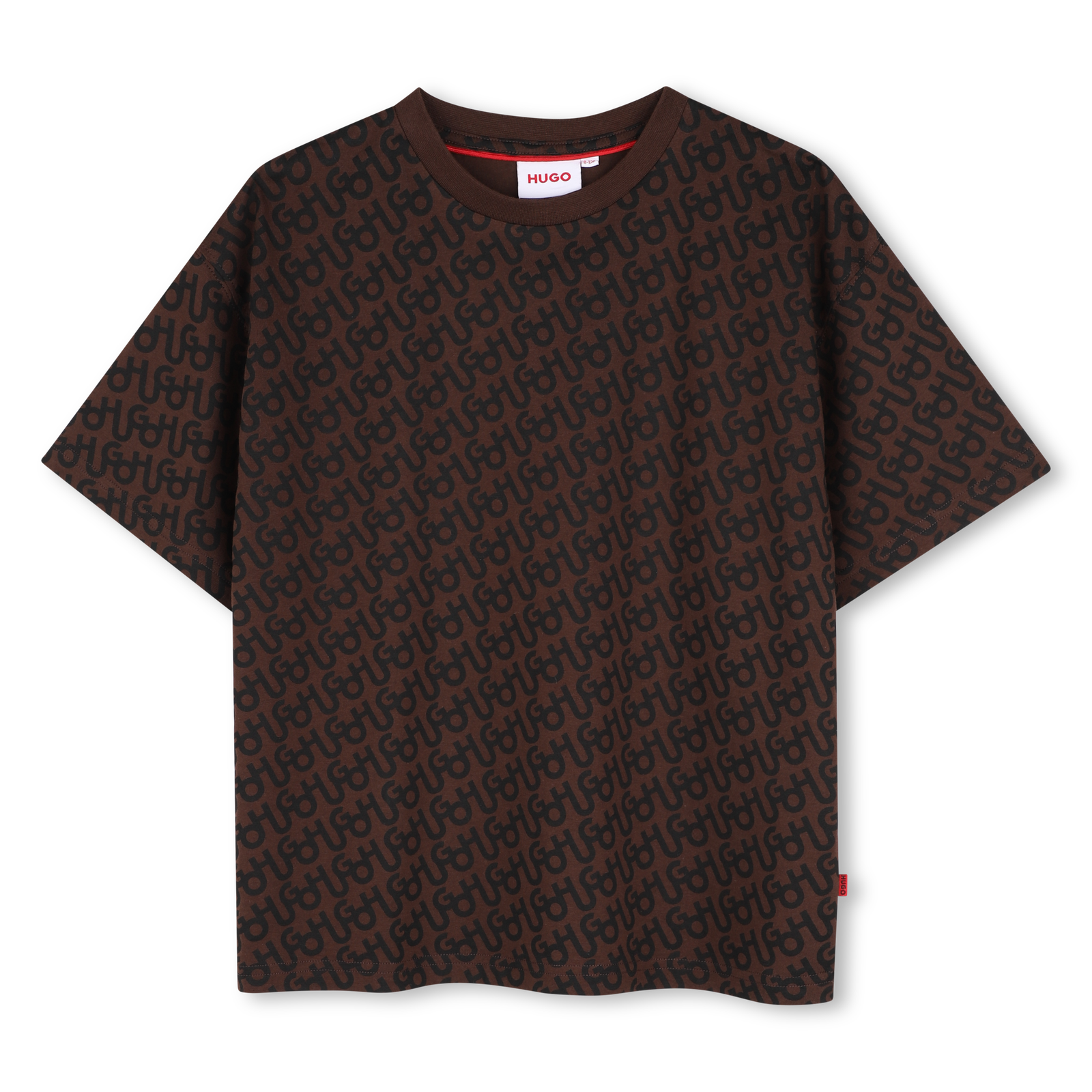HUGO T-Shirt Korte Mouwen - Cichorei Koffie – foto 1 – Niñoz Almere