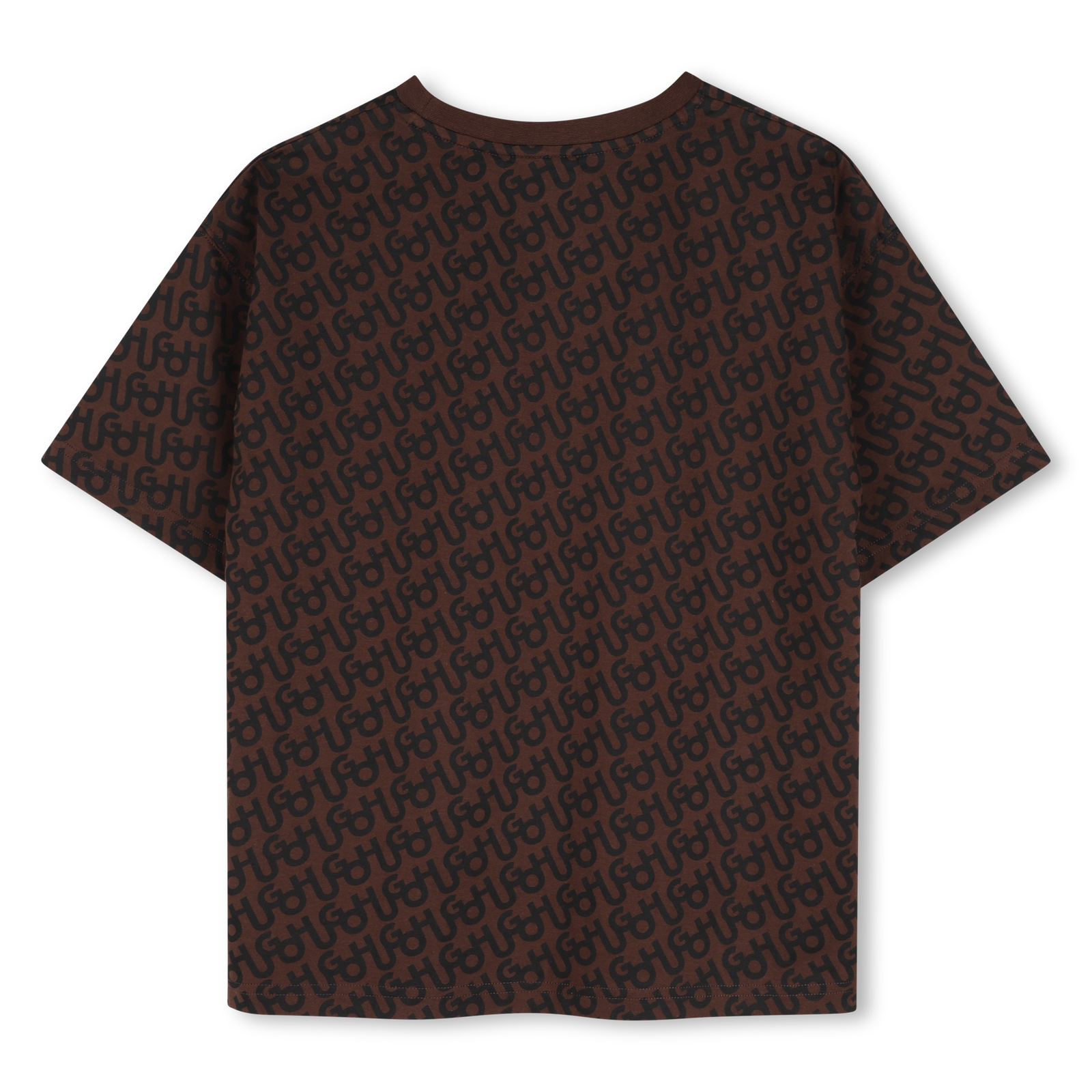 HUGO T-Shirt Korte Mouwen - Cichorei Koffie – foto 2 – Niñoz Almere