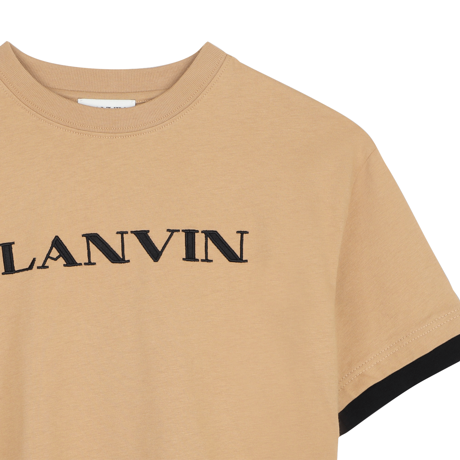Lanvin T-Shirt Korte Mouwen - Donker Beige – foto 3 – Niñoz Almere
