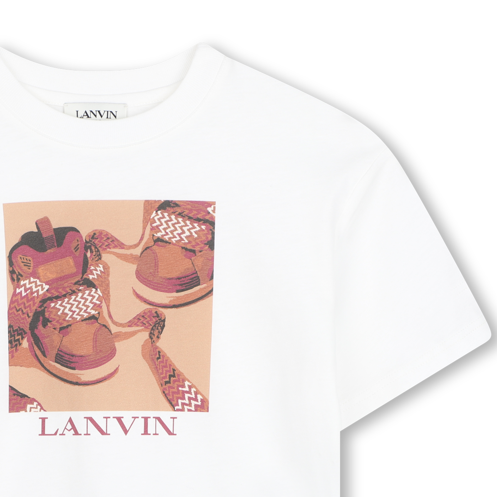 Lanvin T-Shirt Korte Mouwen - Gebroken Wit – foto 3 – Niñoz Almere